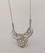 Collier Collier vintage de luxe, or blanc et diamants 58 Facettes 50162