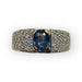 Ring 51 Sapphire And Paving Diamond Ring 58 Facettes 149041900