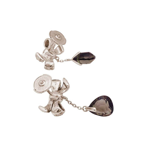 Boucles d'oreilles Boucles d'oreilles Pomellato, "Forever", or naturel, diamants, quartz fumé. 58 Facettes 35001