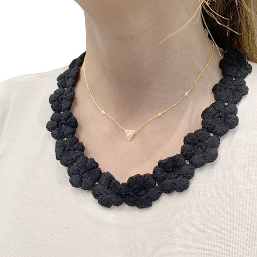 Collier Collier Messika, "Théa", or rose et diamants. 58 Facettes 35299