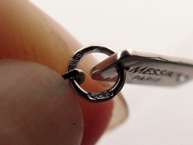 Collier collier sautoir MESSIKA kate 5781 pendentif vertical or blanc 18k diamant 0.59ct 58 Facettes 268837