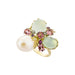 Bague 54 Bague Romance Divine en or jaune, perle et calcédoines 58 Facettes CHAT-ROM-RI-PCAL