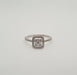 Bague 53 Bague or blanc sertie de diamants baguettes 58 Facettes