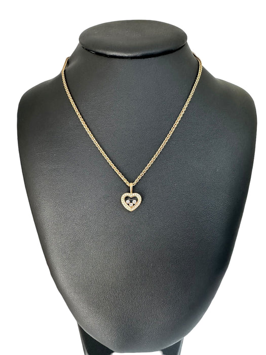 CHOPARD - collier pendentif cœur Happy Diamond en or jaune