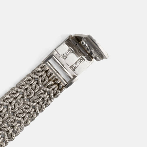 Montre CHOPARD - Montre vintage en or blanc et diamants 58 Facettes