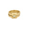 Bague 53 A.ROURE - « CHUT….JE T'AIME » - Bague ouvrante or jaune et diamant princesse 58 Facettes SQU3641