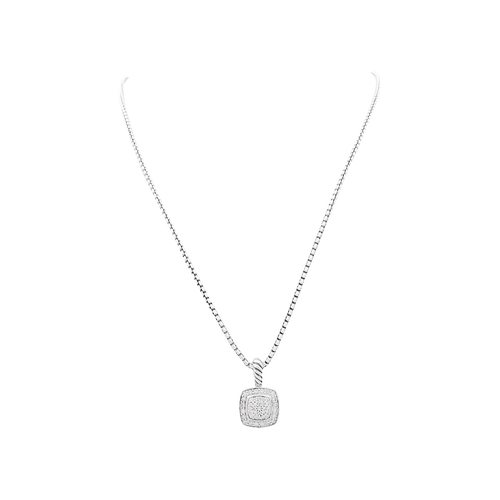 Collier Collier David Yurman, "Petite Albion", argent, diamants. 58 Facettes 34591
