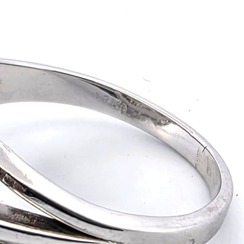 Bague en or blanc 18k et diamants