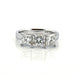 Bague 53 Bague trilogie or blanc avec diamants 58 Facettes