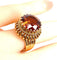 Bague 51.5 Bague en or jaune 18 carats et citrine Madère 58 Facettes AB496