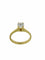 Bague 53 Bague solitaire en or jaune certifiée HRD 58 Facettes