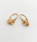 Boucles d'oreilles Dormeuses victoriennes or rose et perles (circa 1890) 58 Facettes A05887