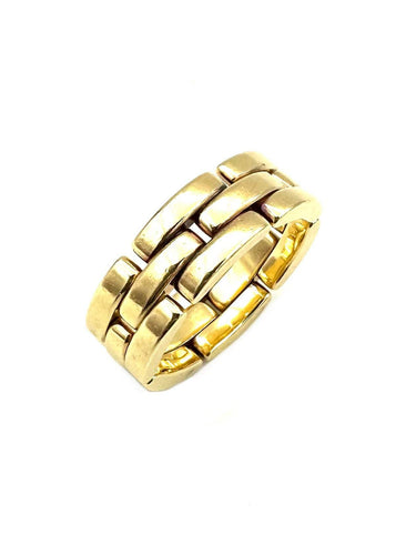 Bague 54 CARTIER. Collection "Panthère", bague or jaune 18K (full set) 58 Facettes