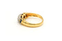 Bague 53 Bague contemporaine en or jaune sertie de saphirs et de diamants 58 Facettes 20779