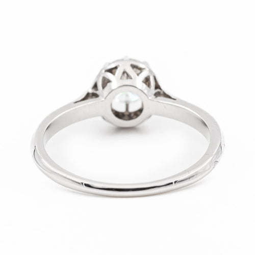 Bague Solitaire Or blanc Diamant