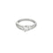 Bague 51.5 Solitaire or blanc diamants 58 Facettes LP1230/11