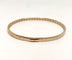 Bracelet Bracelet jonc ouvrant or rose et petits diamants 58 Facettes