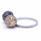 Bague 54 Bague bicolore avec diamants 58 Facettes N102876LF