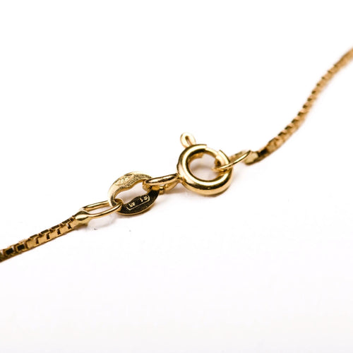 Collier UNOAERRE-Chaîne maille vénitienne en or jaune 45 cm 58 Facettes LMB-317