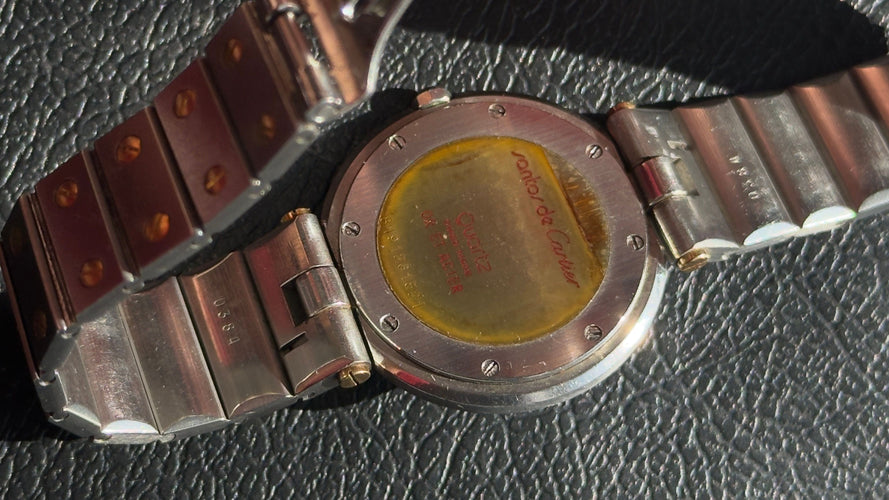 Montre CARTIER - Montre Santos Ronde Vendôme - Grand Modèle - Réf. 8191 - Full Links 58 Facettes