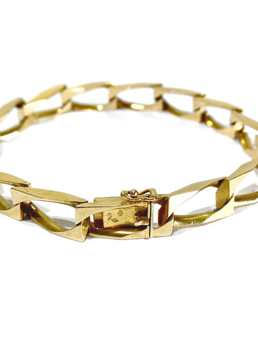 Gourmette Homme En Or Rose 58 Facettes