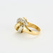 Bague 52.5 Bague or jaune et blanc diamants 58 Facettes LP965/13