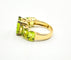 Bague 54 Bague Péridots Taille Emeraude 58 Facettes