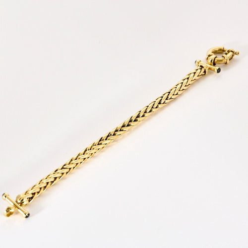 Bracelet Bracelet en or jaune et saphir 58 Facettes LP1135