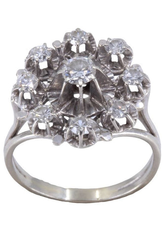 Bague 53 BAGUE MARGUERITE DIAMANTS 58 Facettes 086251