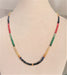 Necklace 3 ROW SAPPHIRE EMERALD RED SPINEL NECKLACE 58 Facettes C 76 (1/3)
