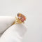 Bague 57 Bague or jaune citrine et diamants 58 Facettes