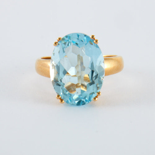 Bague 53 Bague Topaze Or Jaune 58 Facettes