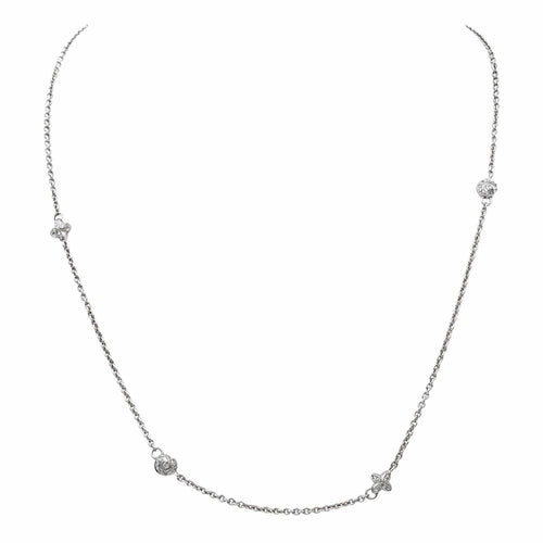 Collier Collier Or blanc Diamant 58 Facettes 3970466CN