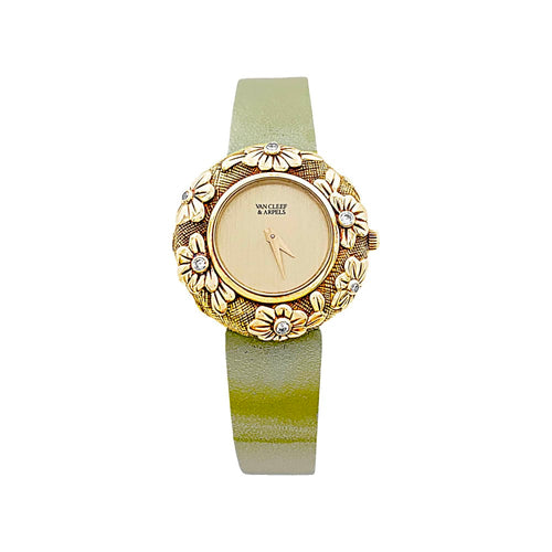Montre Montre Van Cleef & Arpels, "Tess", or jaune et diamants. 58 Facettes 35264