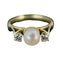 Bague 58 Bague sertie de perles fines 58 Facettes