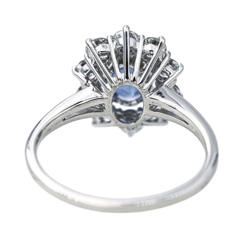 Bague 57 Bague  Pompadour Or blanc Saphir, Diamant 58 Facettes 4354722CN