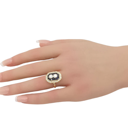 Bague 53 Bague vintage saphirs & diamants 58 Facettes