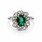 Bague Bague en or blanc avec saphir australien 58 Facettes 50072