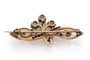 Antique yellow gold brooch with 0.85-carat diamonds in the Art Nouveau style 58 Facettes 9043