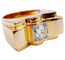 Bague 52 Bague tank XXL art deco or rose 18k diamant taille ancienne 1,25 carats (circa 1950) 58 Facettes A05970