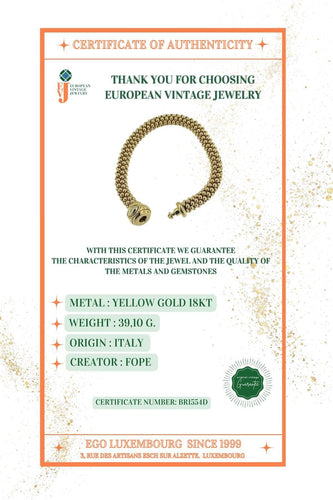 Bracelet FOPE Bracelet Fashion en or jaune 58 Facettes