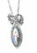Collier Pendentif et sa chaine en argent : enfant sur email et pierres blanches. Vers 1900 58 Facettes AB386