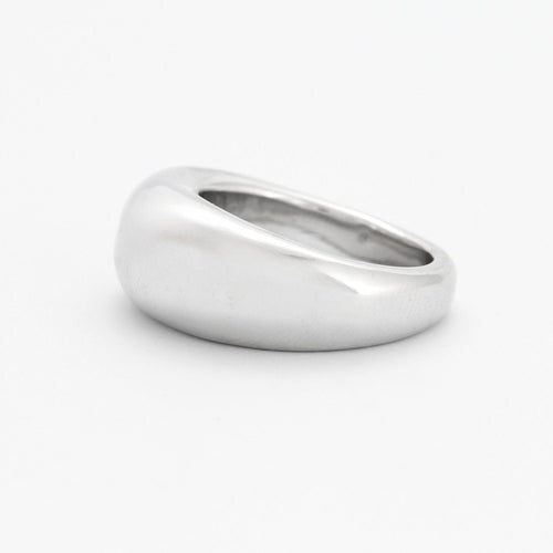 Bague 56 BAGUE JONC BOMBE OR GRIS 58 Facettes