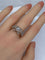 Bague 60 Bague jonc en Or blanc rubané & Diamants 58 Facettes