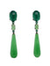 Boucles d'oreilles Boucles d'oreilles Emeraudes Jade Agate verte 58 Facettes