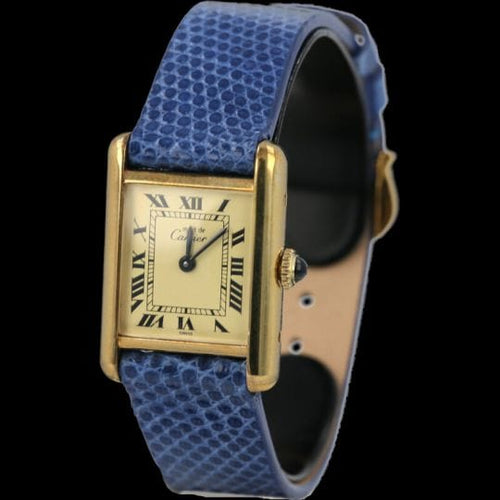 Montre Cartier Montre Tank Vermeil 58 Facettes MT42589