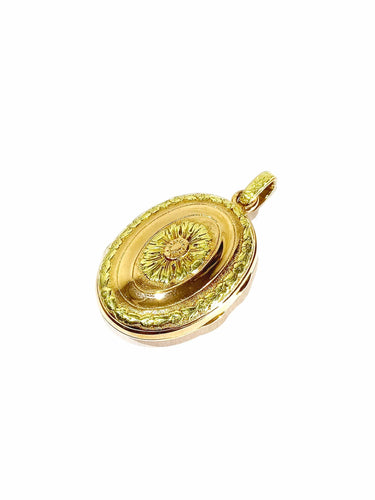 Pendentif Photo en or jaune et rose