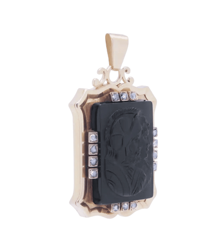 Pendentif Antiqua Or rose 18K Diamant