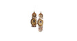 Boucles d'oreilles Boucles d'oreilles poissardes anciennes or rose et jaune et émail 58 Facettes