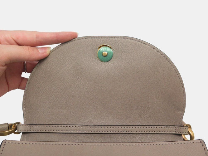 Bracelet sac a main CHLOE minaudiere bracelet nile bandouliere cuir gris bag 58 Facettes 268383